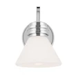 Aplica de perete de baie  Elstead metal, sticla, crom, opal, G9, 3W, 3000K, 300 Lm,  IP44 - ELS-KL-FARUM1-CH