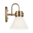 Aplica de perete de baie  Elstead metal, sticla, bronz,  opal, G9, 3W, 3000K, 300 Lm,  IP44 - ELS-KL-FARUM1-CPZ
