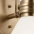 Aplica de perete de baie  Elstead metal, sticla, bronz,  opal, G9, 3W, 3000K, 300 Lm,  IP44 - ELS-KL-FARUM1-CPZ