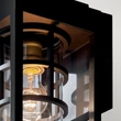 Aplica de perete exterioara Elstead metal, sticla, negru, transparent, E27, IP44 - ELS-KL-HONE-M-BKT