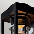 Aplica de perete exterioara Elstead metal, sticla, negru, transparent, E27, IP44 - ELS-KL-HONE-M-BKT