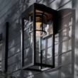 Aplica de perete exterioara Elstead metal, sticla, negru, transparent, E27, IP44 - ELS-KL-HONE-M-BKT