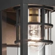 Aplica de perete exterioara Elstead metal, sticla, negru, transparent, E27, IP44 - ELS-KL-HONE-S-BKT