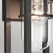 Aplica de perete exterioara Elstead metal, sticla, negru, transparent, E27, IP44 - ELS-KL-HONE-S-BKT