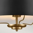 Pendul Elstead metal, negru, alama, E14 - ELS-KL-LUELLA-3P-BKB