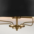 Pendul Elstead metal, negru, alama, E14 - ELS-KL-LUELLA-4P-BKB