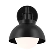 Aplica de perete  Elstead metal, sticla, negru, opal, E27 - ELS-KL-NIVA-1W-1P-BK