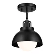 Aplica de perete  Elstead metal, sticla, negru, opal, E27 - ELS-KL-NIVA-1W-1P-BK