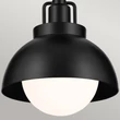 Aplica de perete  Elstead metal, sticla, negru, opal, E27 - ELS-KL-NIVA-1W-1P-BK