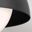 Aplica de perete  Elstead metal, sticla, negru, opal, E27 - ELS-KL-NIVA-1W-1P-BK
