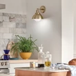 Aplica de perete  Elstead metal, sticla, sampanie, opal, E27 - ELS-KL-NIVA-1W-1P-CPZ