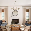Pendul Elstead metal, sampanie, bronz, E14 - ELS-KL-PALTA9-CPZ