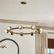 Pendul Elstead metal, sampanie, bronz, E14 - ELS-KL-PALTA9-CPZ