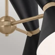 Pendul Elstead metal, negru, bronz, albE27 - ELS-KL-PHIX-3-CBB