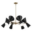 Pendul Elstead metal, negru, bronz, albE27 - ELS-KL-PHIX-6-CBB