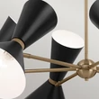Pendul Elstead metal, negru, bronz, albE27 - ELS-KL-PHIX-6-CBB