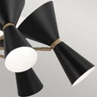 Pendul Elstead metal, negru, bronz, albE27 - ELS-KL-PHIX-6-CBB