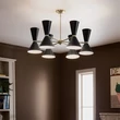 Pendul Elstead metal, negru, bronz, albE27 - ELS-KL-PHIX-6-CBB