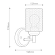 Aplica de perete  Elstead metal, sticla, alama, transparent, E27 - ELS-KL-WINSLOW-1W-NBR