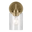 Aplica de perete  Elstead metal, sticla, alama, transparent, E27 - ELS-KL-WINSLOW-1W-NBR