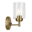 Aplica de perete  Elstead metal, sticla, alama, transparent, E27 - ELS-KL-WINSLOW-1W-NBR