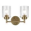 Aplica de perete  Elstead metal, sticla, alama, transparent, E27 - ELS-KL-WINSLOW-2W-NBR