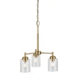 Candelabru Elstead metal, sticla, alama, transparent, E27 - ELS-KL-WINSLOW3-NBR