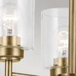 Candelabru Elstead metal, sticla, alama, transparent, E27 - ELS-KL-WINSLOW3-NBR