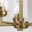 Candelabru Elstead metal, sticla, alama, transparent, E27 - ELS-KL-WINSLOW5-NBR