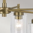 Candelabru Elstead metal, sticla, alama, transparent, E27 - ELS-KL-WINSLOW6-NBR