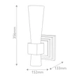 Aplica de perete  Elstead metal, rasina, sticla, auriu, opal, E27 - ELS-KRISTY-1WB-DG-OPAL