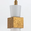 Pendul Elstead metal, rasina, sticla, auriu, opal, E27 - ELS-KRISTY-MP-DG-OPAL