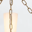 Candelabru Elstead metal, rasina, sticla, auriu, opal, E27 - ELS-KRISTY3-DG-OPAL