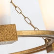 Candelabru Elstead metal, rasina, sticla, auriu, opal, E27 - ELS-KRISTY4-DG-OPAL