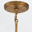 Candelabru Elstead metal, rasina, sticla, auriu, opal, E27 - ELS-KRISTY5-DG-OPAL