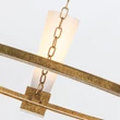 Candelabru Elstead metal, rasina, sticla, auriu, opal, E27 - ELS-KRISTY5-DG-OPAL