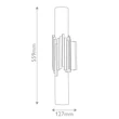 Aplica de perete de baie  Elstead metal, sticla, alama, G9, 4W, 3000K, 800Lm, IP44 - ELS-MARVELE-2WB-AB-OPAL