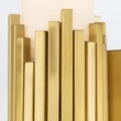 Aplica de perete de baie  Elstead metal, sticla, alama, G9, 4W, 3000K, 800Lm, IP44 - ELS-MARVELE-2WB-AB-OPAL