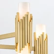 Candelabru Elstead metal, sticla, alama, E14 - ELS-MARVELE10-AB-OPAL