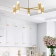 Candelabru Elstead metal, sticla, alama, E14 - ELS-MARVELE10-AB-OPAL