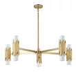 Candelabru Elstead metal, sticla, alama, E14 - ELS-MARVELE10-AB-OPAL