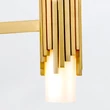 Candelabru Elstead metal, sticla, alama, opal, E14 - ELS-MARVELE6-AB-OPAL