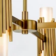 Candelabru Elstead metal, sticla, alama, opal, E14 - ELS-MARVELE8-AB-OPAL