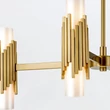Candelabru Elstead metal, sticla, alama, opal, E14 - ELS-MARVELE8-AB-OPAL