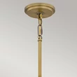 Pendul Elstead metal, sticla, alama, alabastru, E27 - ELS-QZ-BRECKEN-2P-AB-ABG