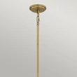 Pendul Elstead metal, sticla, alama, alabastru, E27 - ELS-QZ-BRECKEN-2P-AB-OPAL