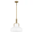 Pendul Elstead metal, sticla, alama, alabastru, E27 - ELS-QZ-BRECKEN-2P-AB-OPAL