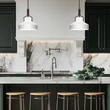 Pendul Elstead metal, sticla, bronz, alabastru, E27 - ELS-QZ-BRECKEN-2P-OZ-OPAL
