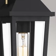 Aplica de perete exterioara Elstead metal, sticla, negru, auriu, E27, IP44 - ELS-QZ-BUCKLEY-S-MBK