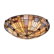 Plafoniera Elstead metal, sticla, bronz, multicolor, E27 - ELS-QZ-INGLENOOK-F-SMALL
